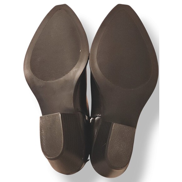 JustFab Tillie Embroidered Top Western Boot Cream & Black Cowgirl Women’… - Picture 3 of 5